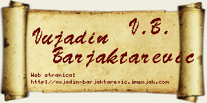 Vujadin Barjaktarević vizit kartica